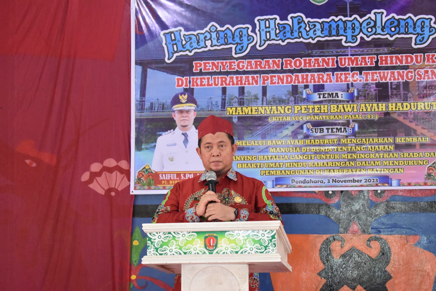 Sambutan PJ Bupati Katingan