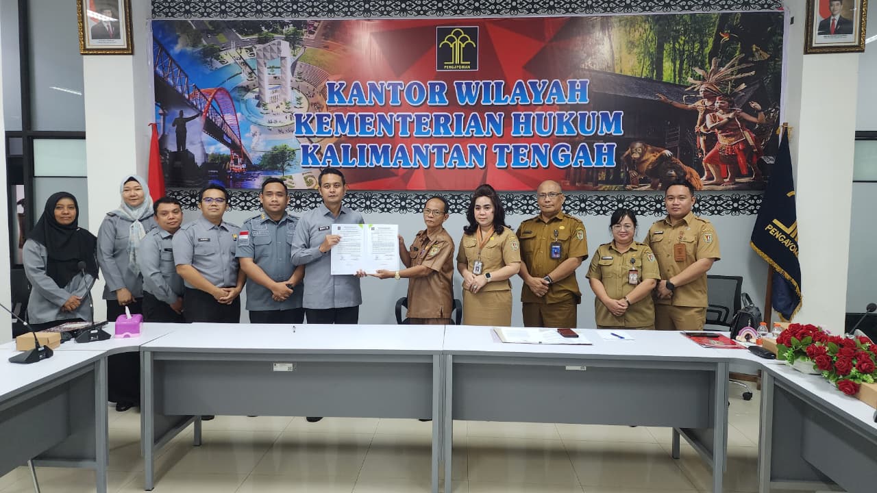 Pemkab Katingan Laksanakan Harmonisasi Raperda Pilkades di Kanwil Kemenkumham Kalteng