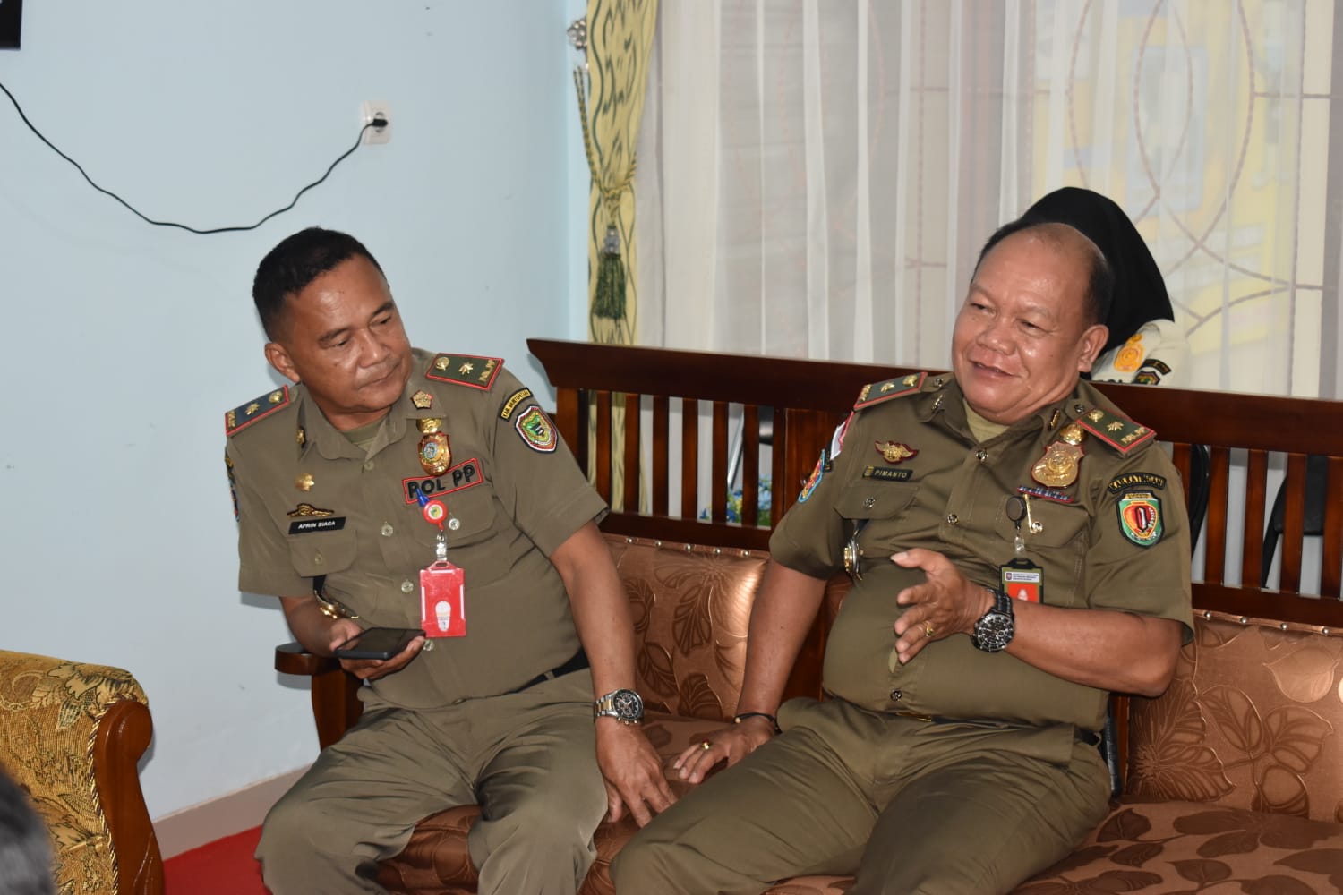 Satuan Polisi Pamong Praja dan Pemadam Kebakaran Kabupaten Katingan menerima Kunjungan Kerja dari Satuan Polisi Pamong Praja Kabupaten Barito Utara