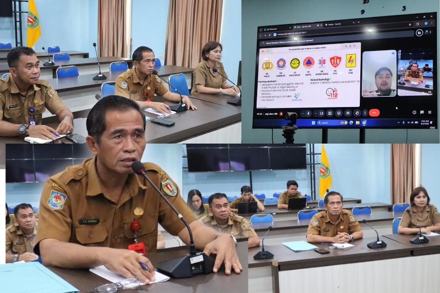 Diskominfostandi Katingan Bahas Rencana Implementasi Layanan Darurat 112