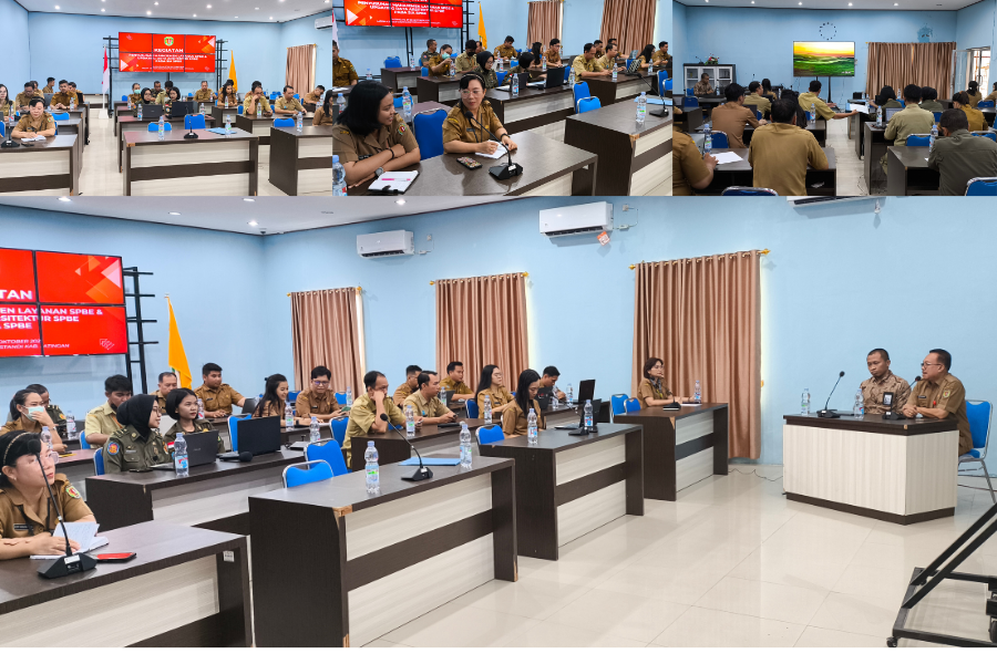  Diskominfostandi Katingan Gelar Penyusunan Manajemen Layanan SPBE dan Updating Data Arsitektur SPBE