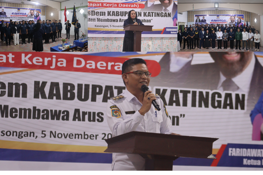 Wakil Bupati Katingan Hadiri dan Buka Secara Resmi Rakerda DPD Partai NasDem Kabupaten Katingan