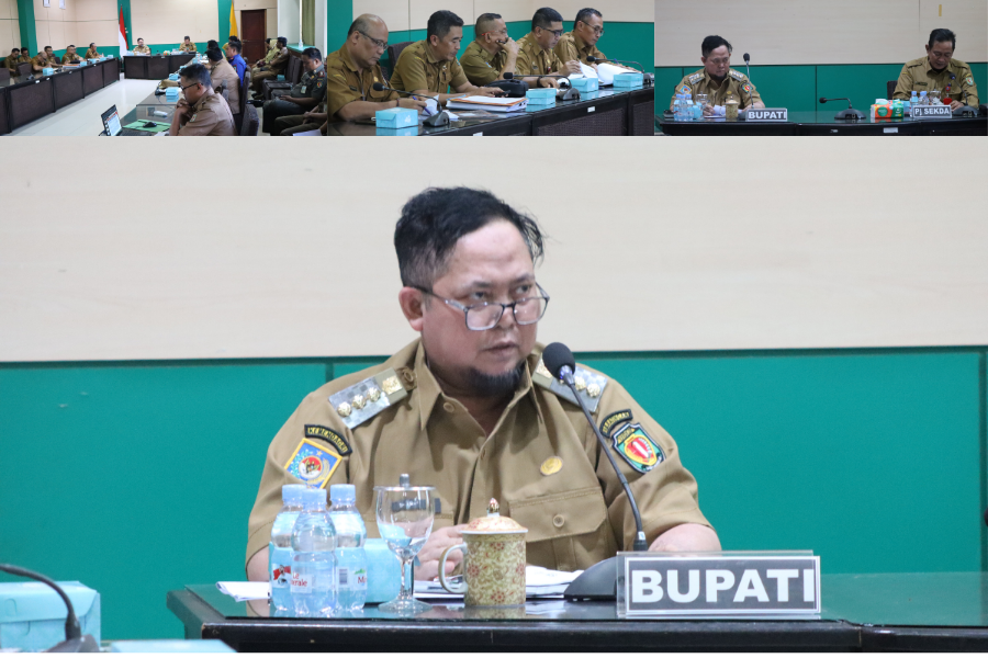 Bupati Katingan Pimpin Rapat Koordinasi Pembahasan Belanja Tahun Anggaran 2026