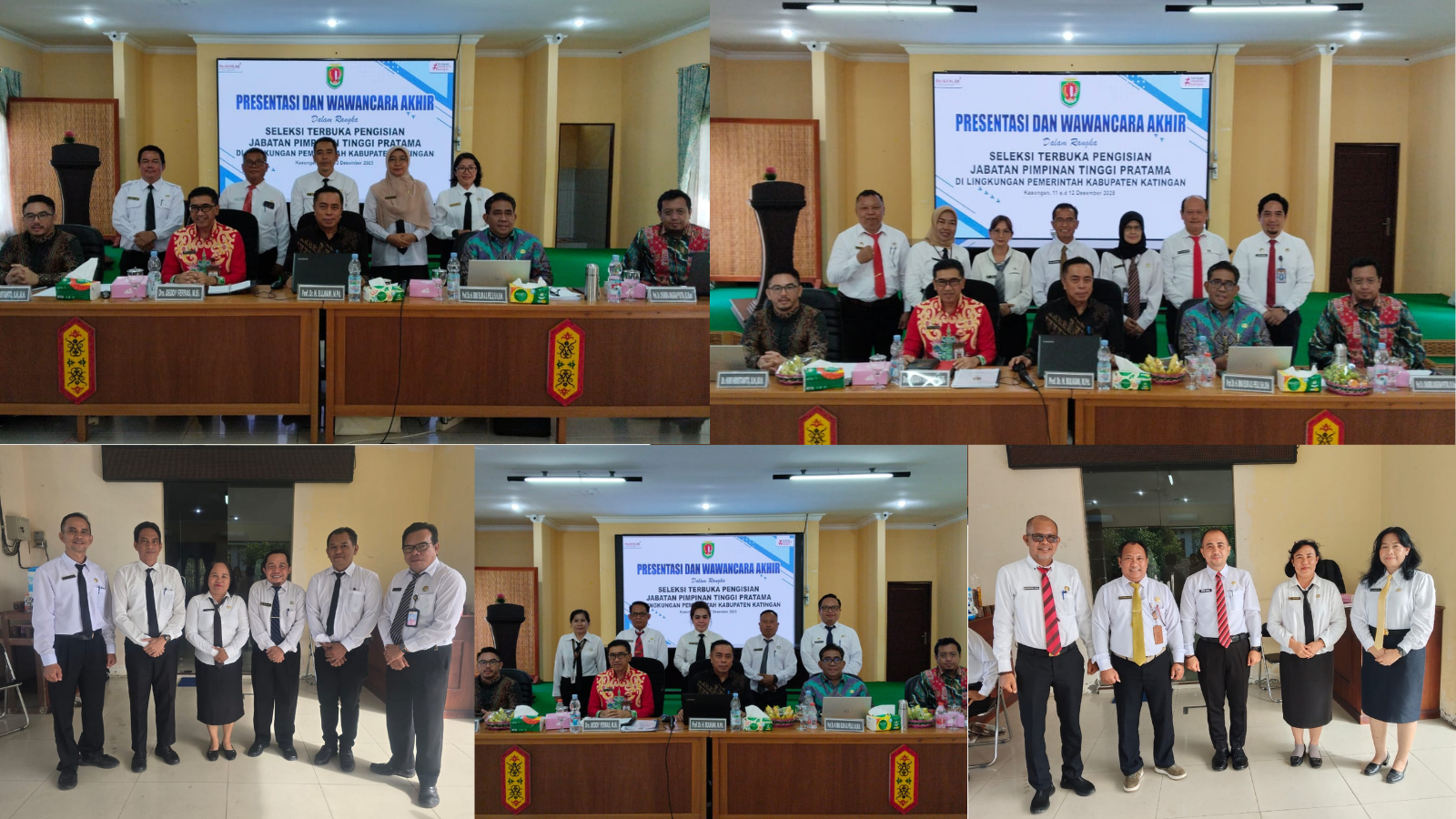 PEMKAB KATINGAN LAKSANAKAN PRESENTASI DAN WAWANCARA AKHIR SELEKSI TERBUKA JPT PRATAMA