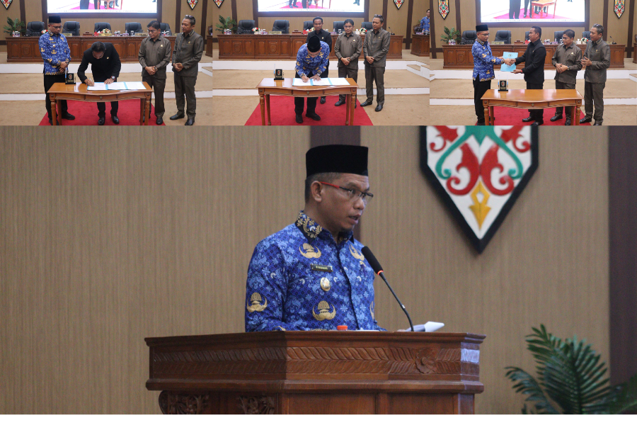 Wakil Bupati Katingan Hadiri Rapat Paripurna DPRD Bahas Sejumlah Agenda Penting dan Penandatanganan Hasil Evaluasi Raperda Perubahan APBD 2025