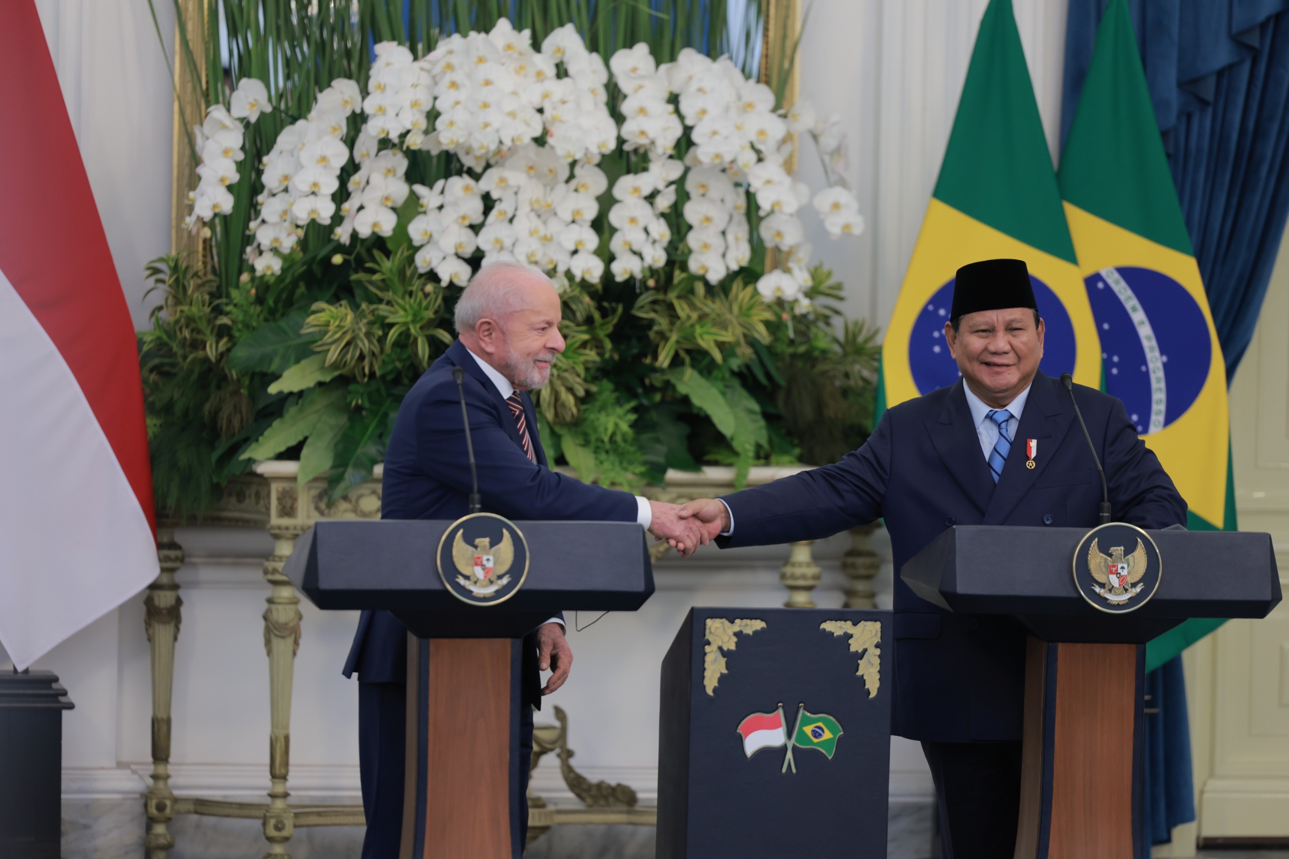 Prabowo Sambut Hangat Presiden Brasil: Kita Sama-sama Negara Besar dengan Kepedulian pada Rakyat