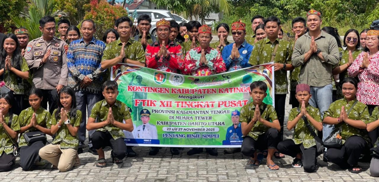 PELEPASAN KONTINGEN FESTIVAL TANDAK INTAN KAHARINGAN (FTIK) XII TINGKAT PROVINSI KALTENG