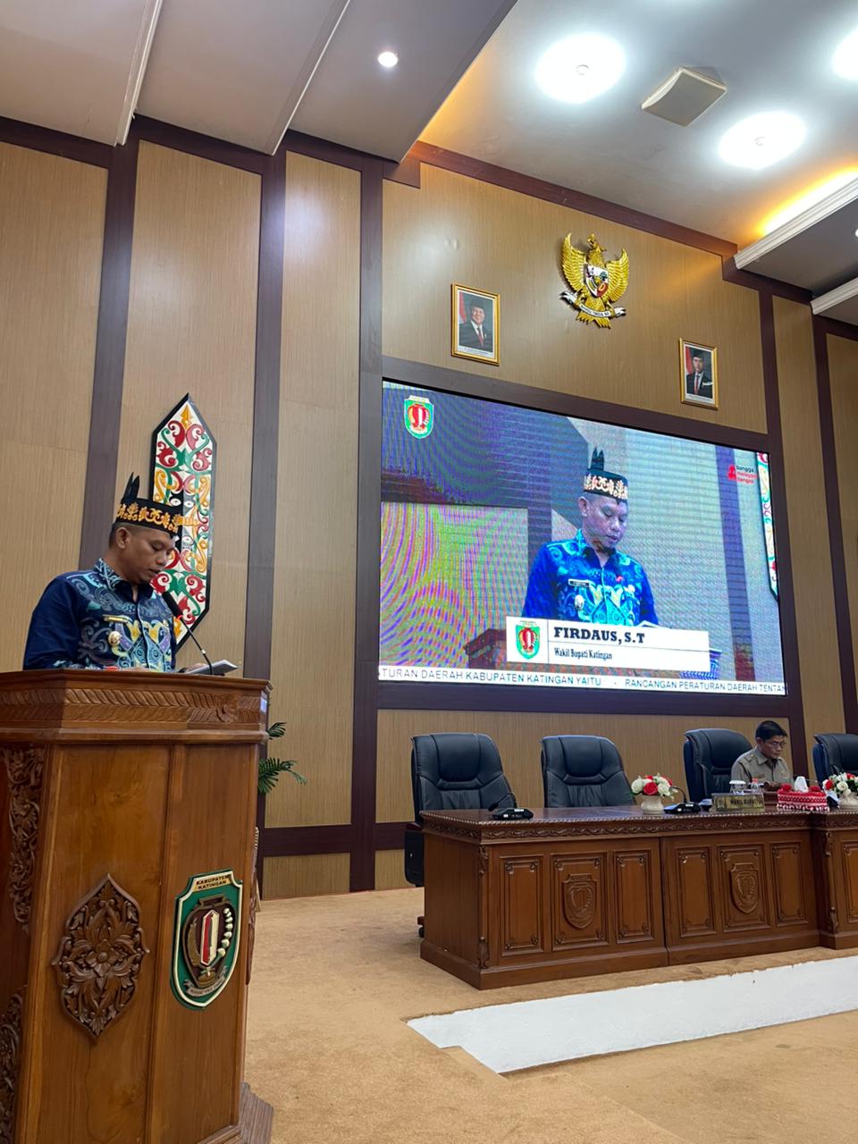 Wakil Bupati Katingan Firdaus Hadiri Rapat Paripurna Penyampaian Dua Rancangan Perda
