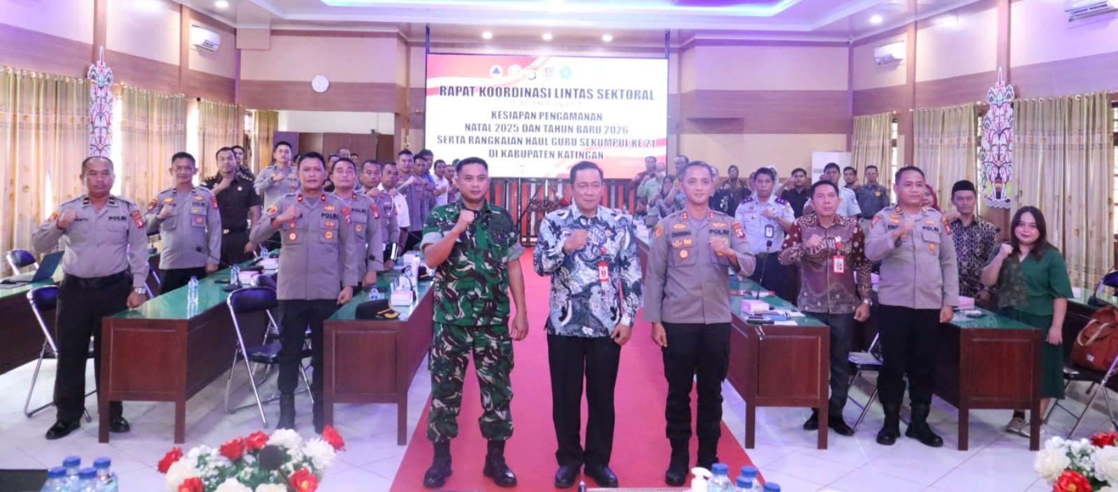 PJ SEKDA KATINGAN HADIRI RAKOR LINTAS SEKTORAL KESIAPAN PENGAMANAN NATAL 2025, TAHUN BARU 2026, DAN HAUL GURU SEKUMPUL KE-21