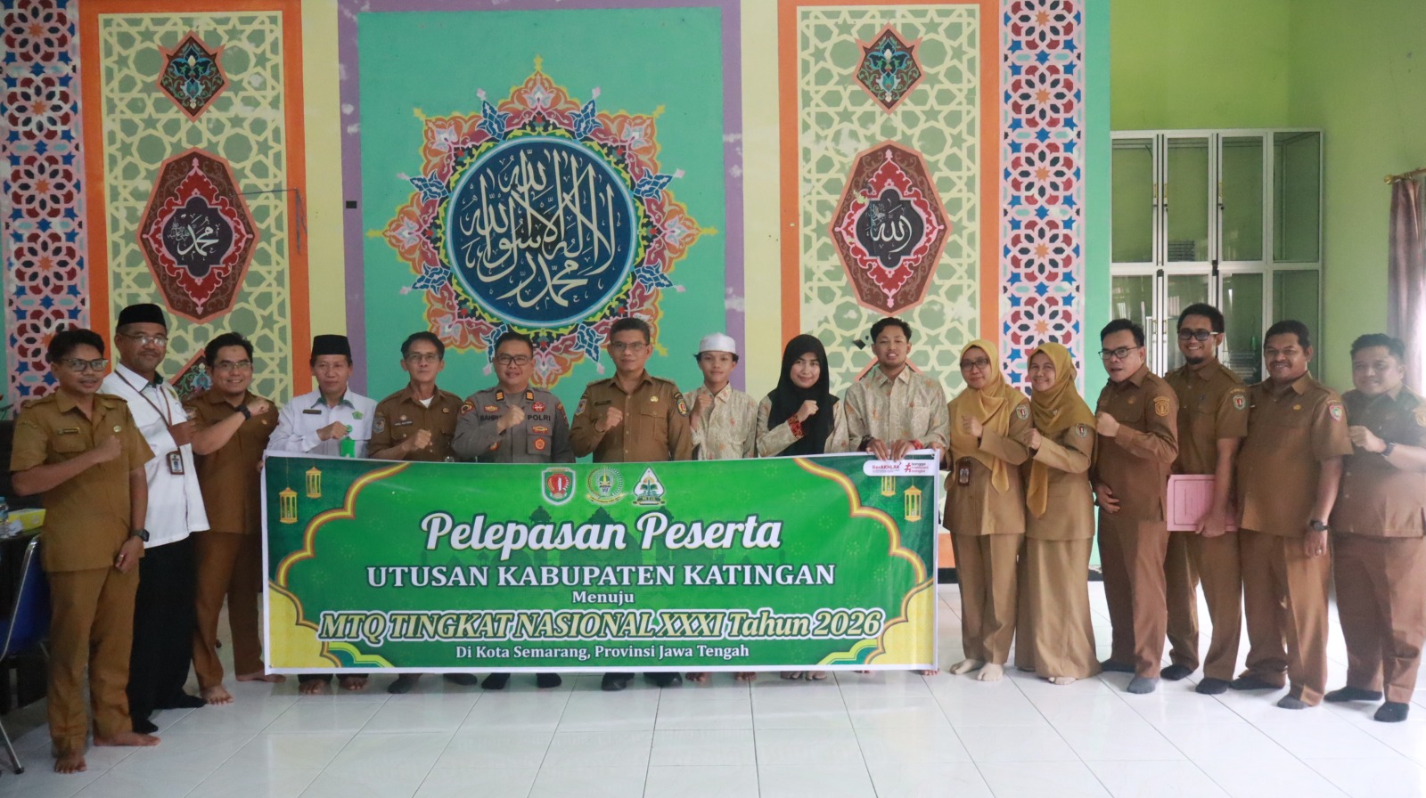 Wabup Katingan Lepas Peserta Perwakilan Katingan Menuju MTQ Nasional XXXI di Semarang
