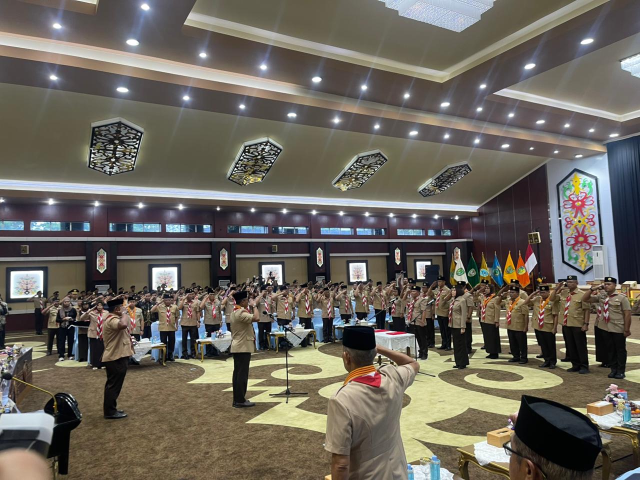 Bupati Katingan Dilantik Jadi Pengurus Mabicab Gerakan Pramuka Kalteng Masa Bakti 2025–2030