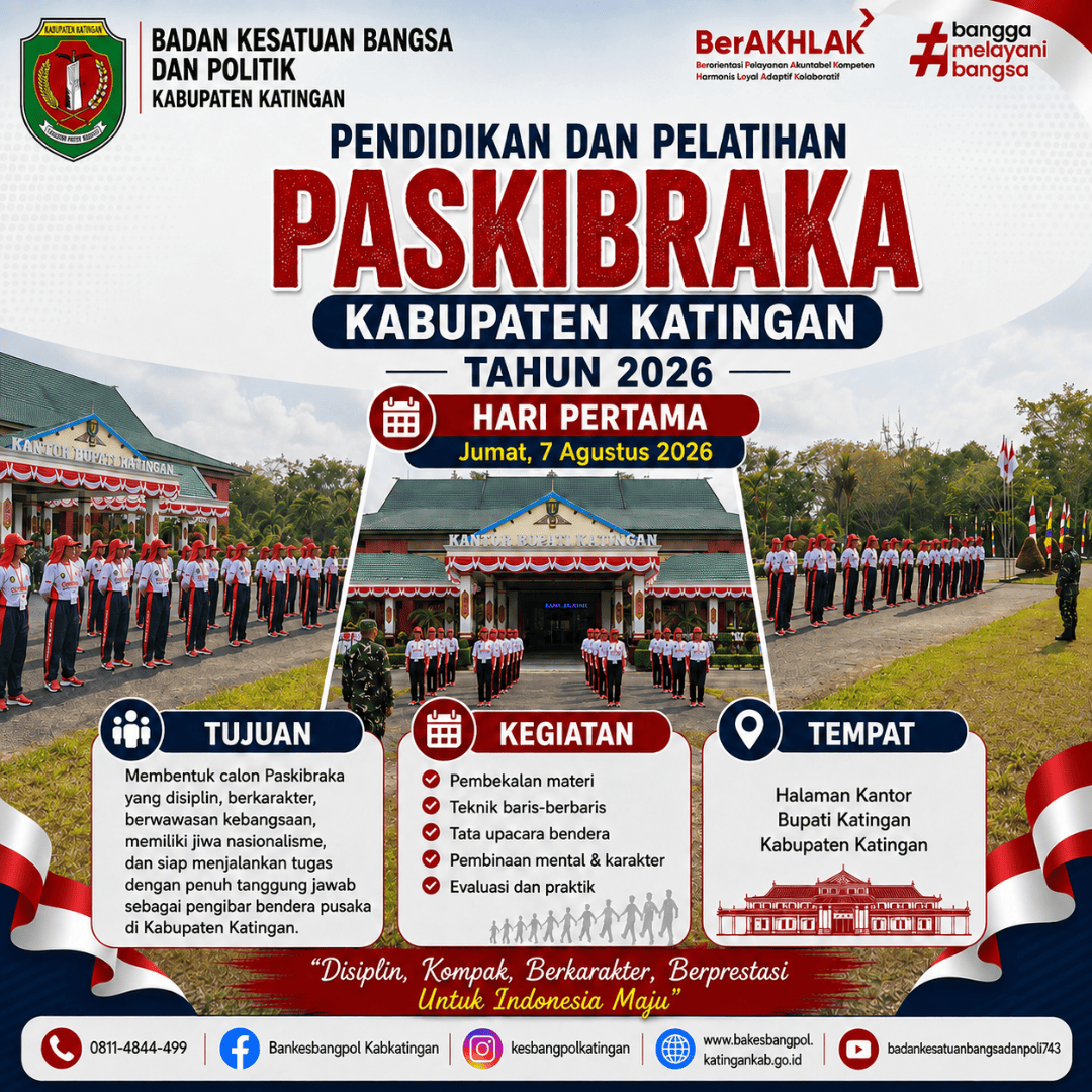 Hari Pertama Diklat Paskibraka Katingan, Peserta Digembleng Fisik, Mental, dan Kedisiplinan