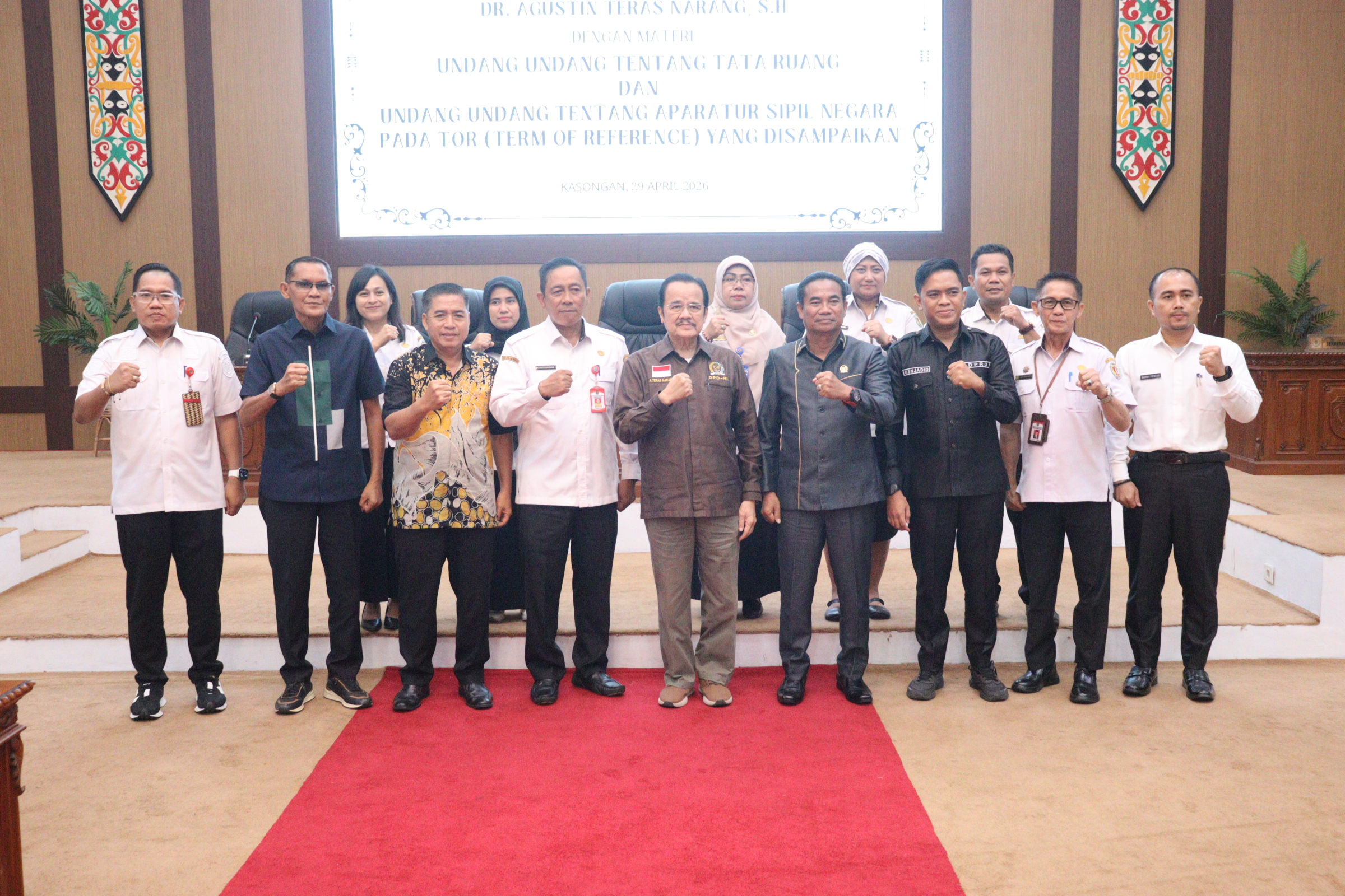 Sekda Katingan Hadiri Reses DPD RI Bahas Tata Ruang dan Aparatur Sipil Negara