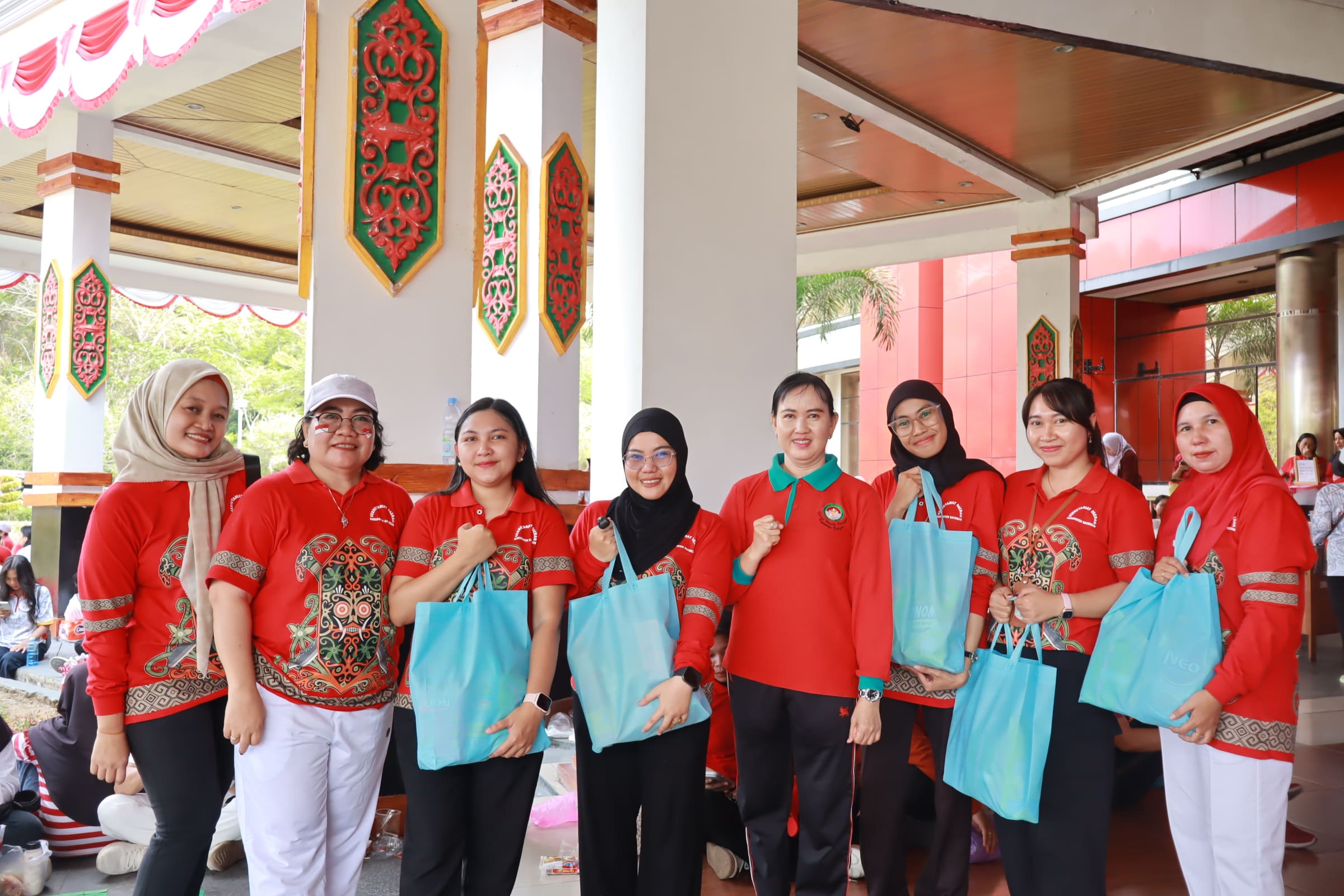 Semarak HUT ke-81 RI, DWP Kabupaten Katingan Gelar Senam dan Berbagai Perlombaan