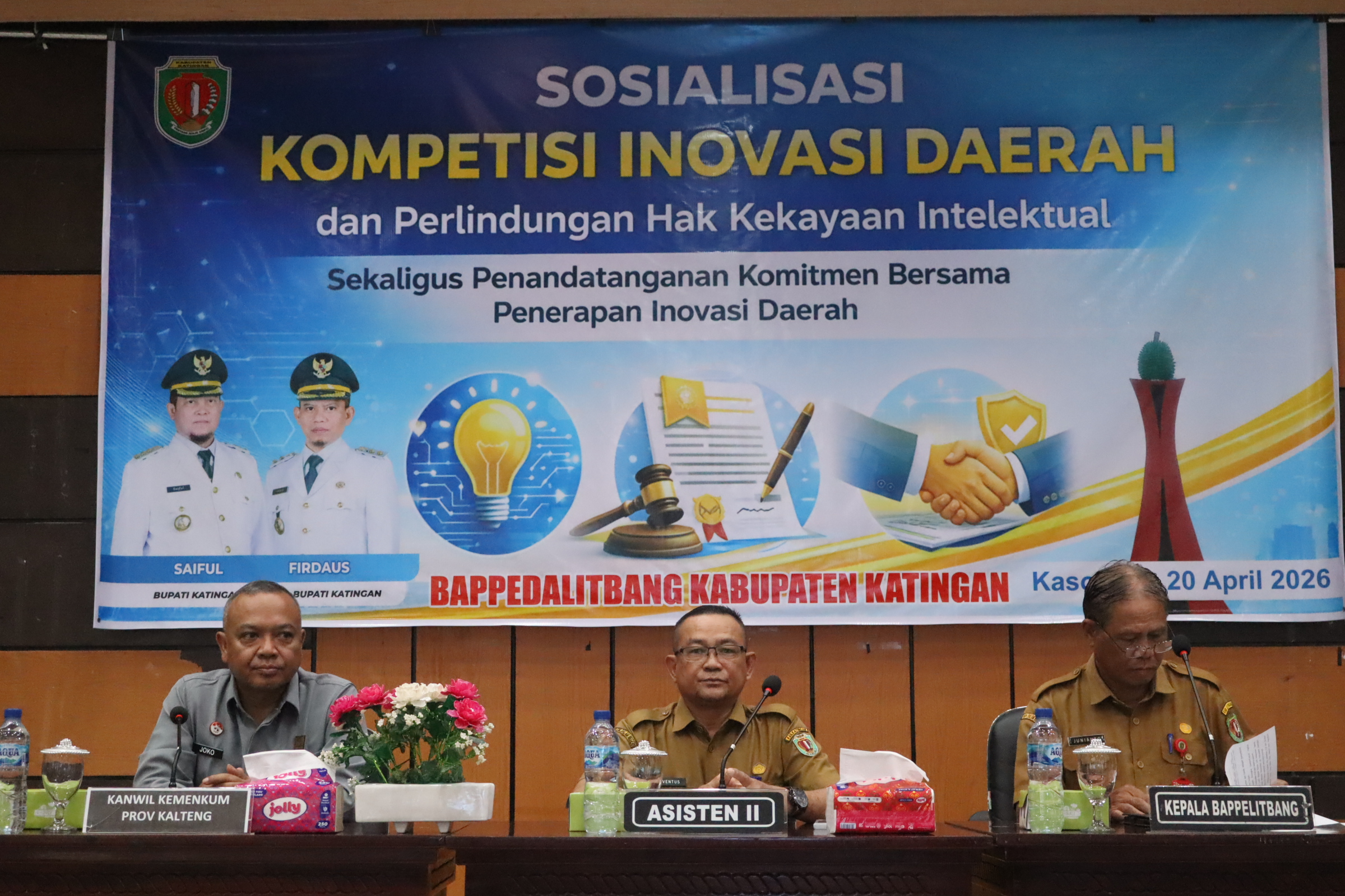 Pemkab Katingan Gelar Sosialisasi Kompetisi Inovasi Daerah dan Perlindungan Hak Kekayaan Intelektual Tahun 2026