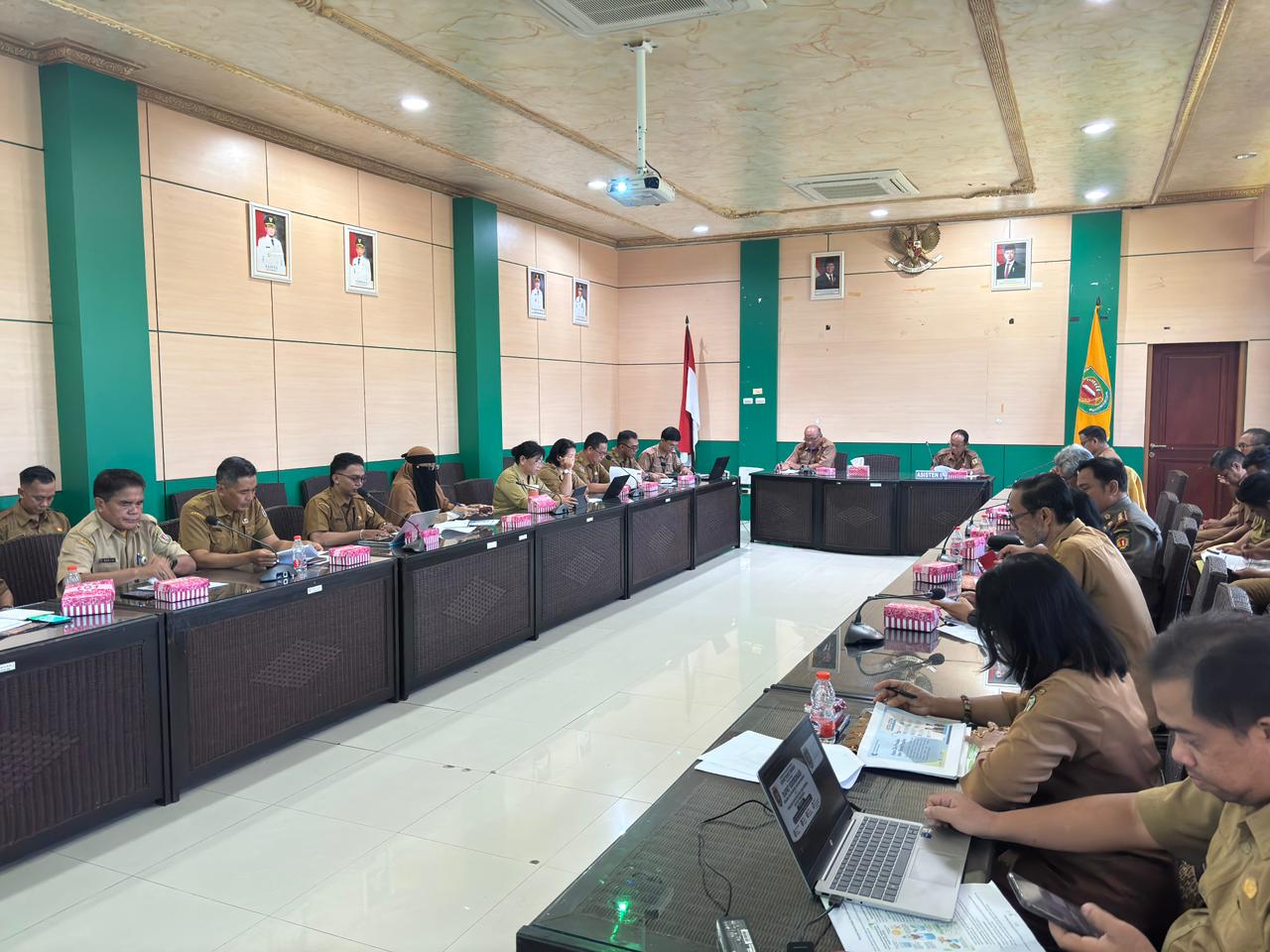PEMKAB KATINGAN IKUTI RAKOR RANHAM DAN PENILAIAN KEPATUHAN HAM TAHUN 2026