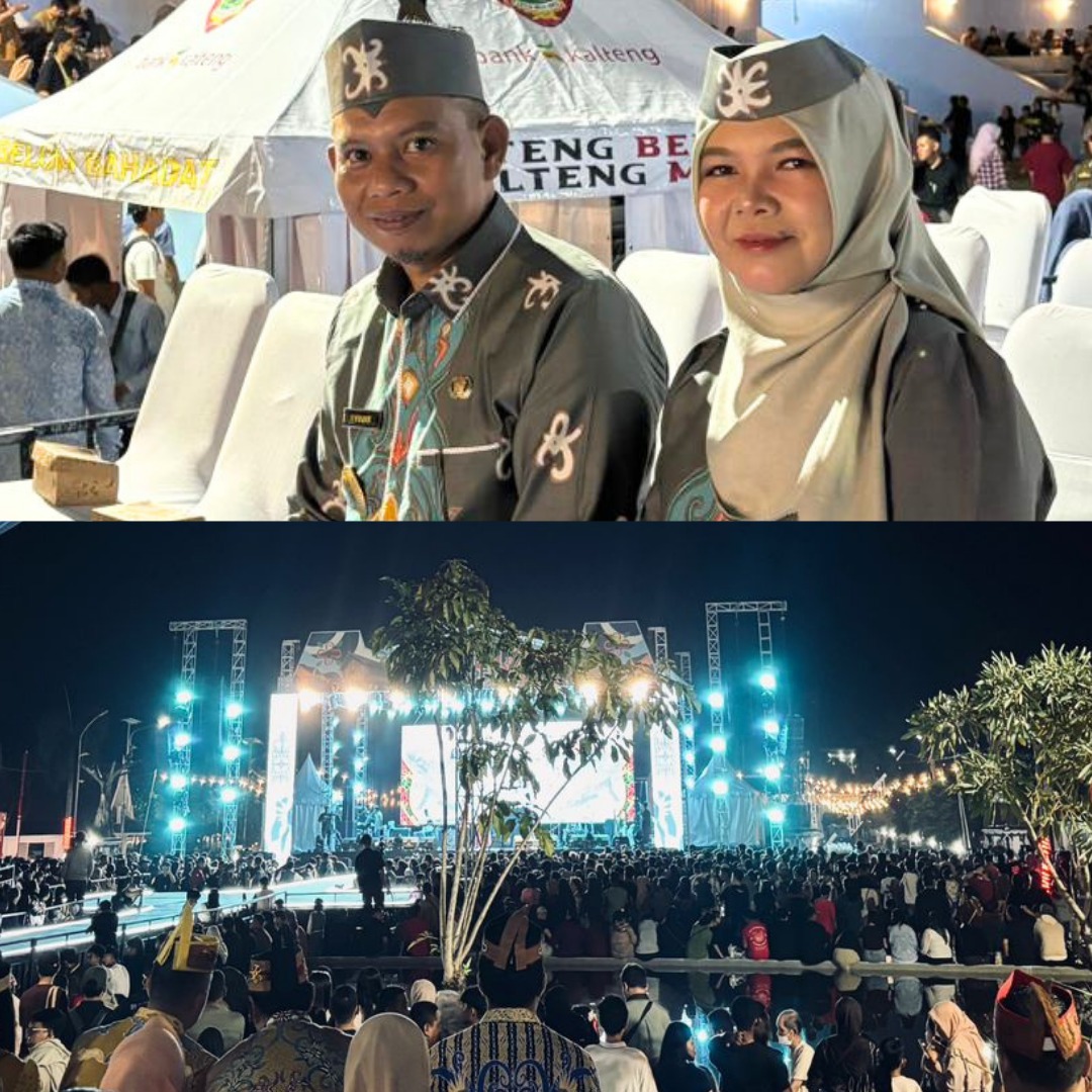 WAKIL BUPATI KATINGAN BERSAMA KETUA GOW HADIRI MALAM PENUTUPAN FBIM DAN KALTENG EXPO 2026