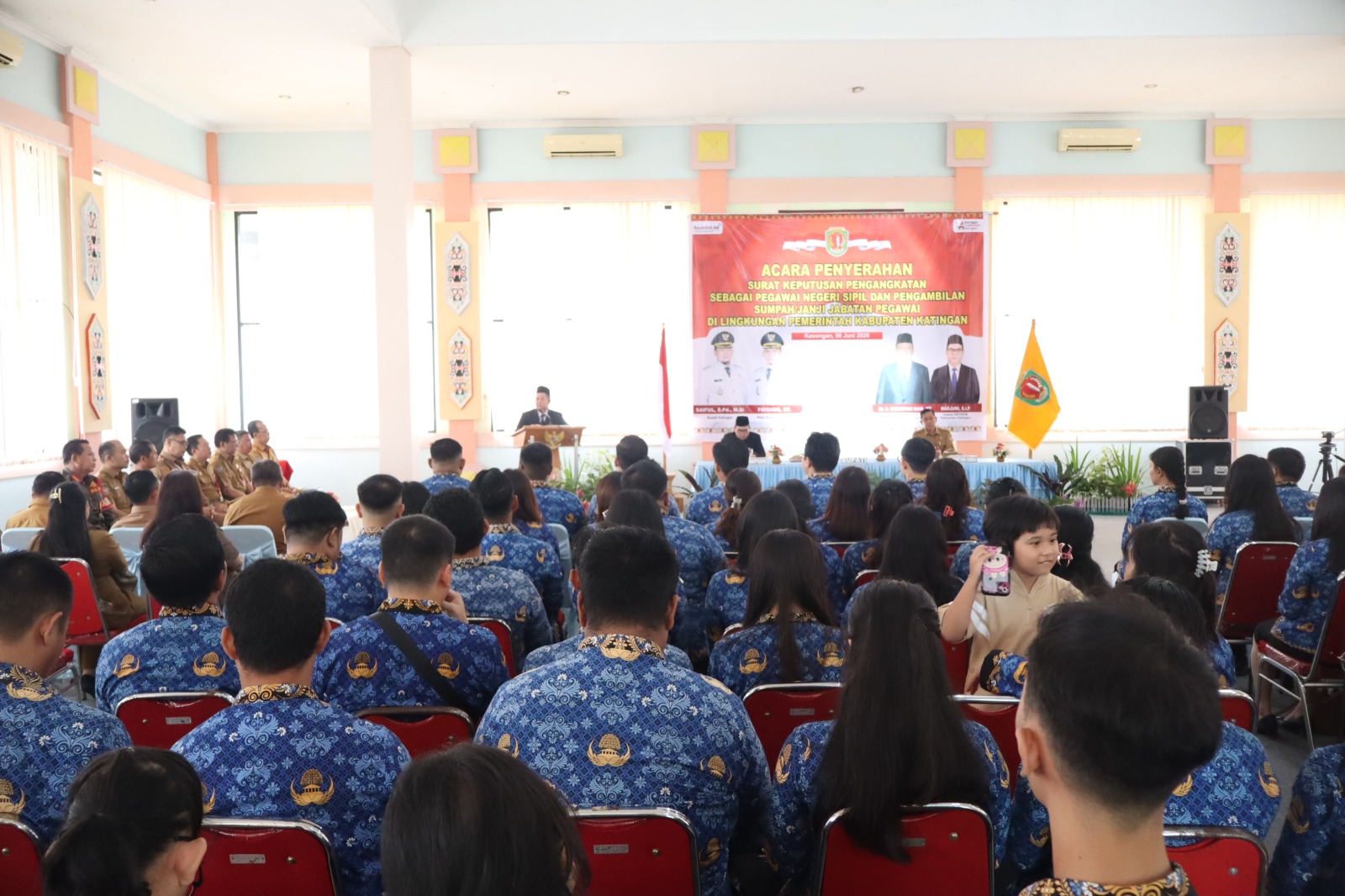 Bupati Katingan Ingatkan PNS Baru Utamakan Integritas dan Pelayanan kepada Warga