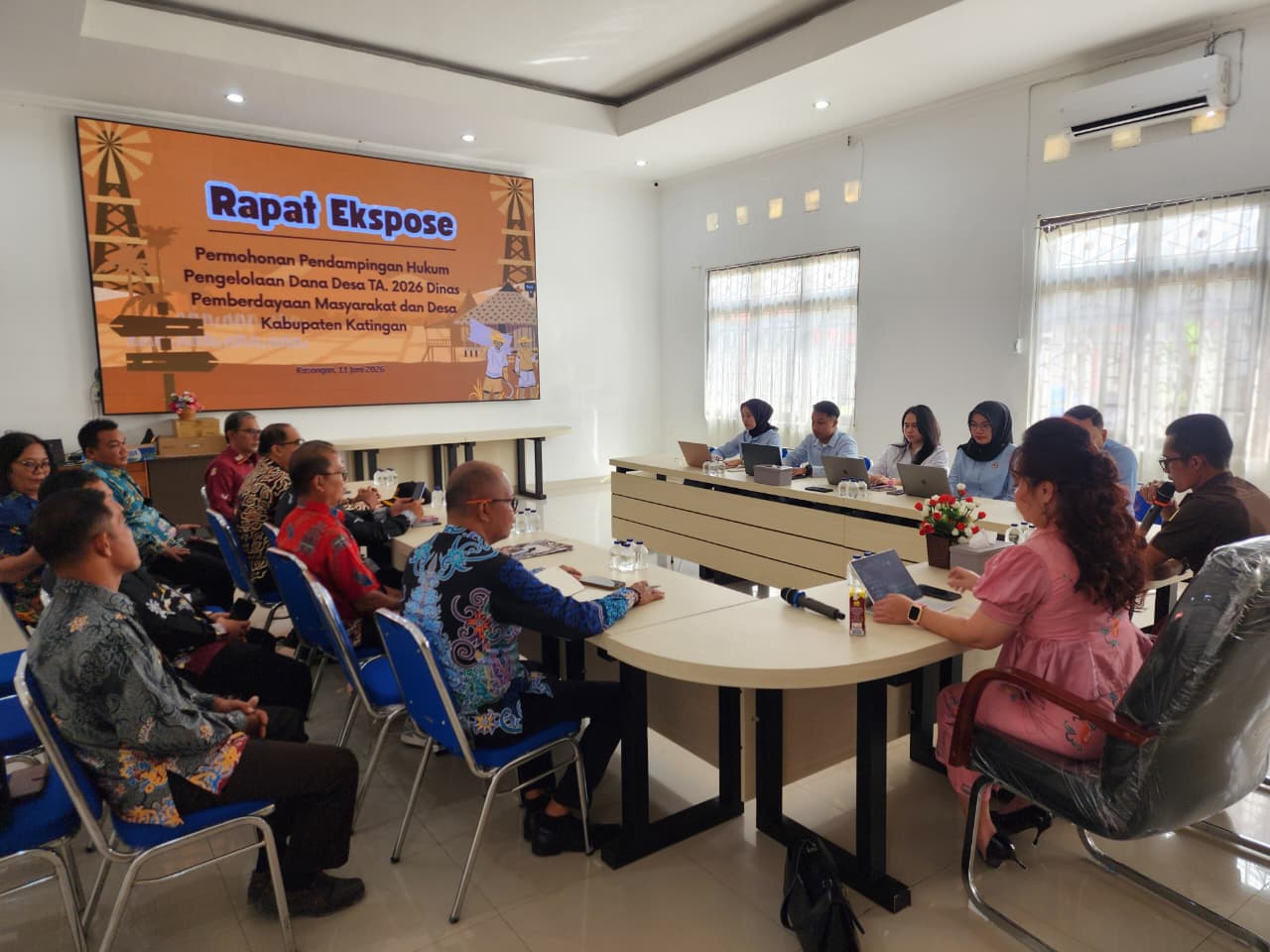 DPMD Katingan dan Kejari Katingan Gelar Ekspos Permohonan Pendampingan Hukum Pengelolaan Dana Desa Tahun Anggaran 2026