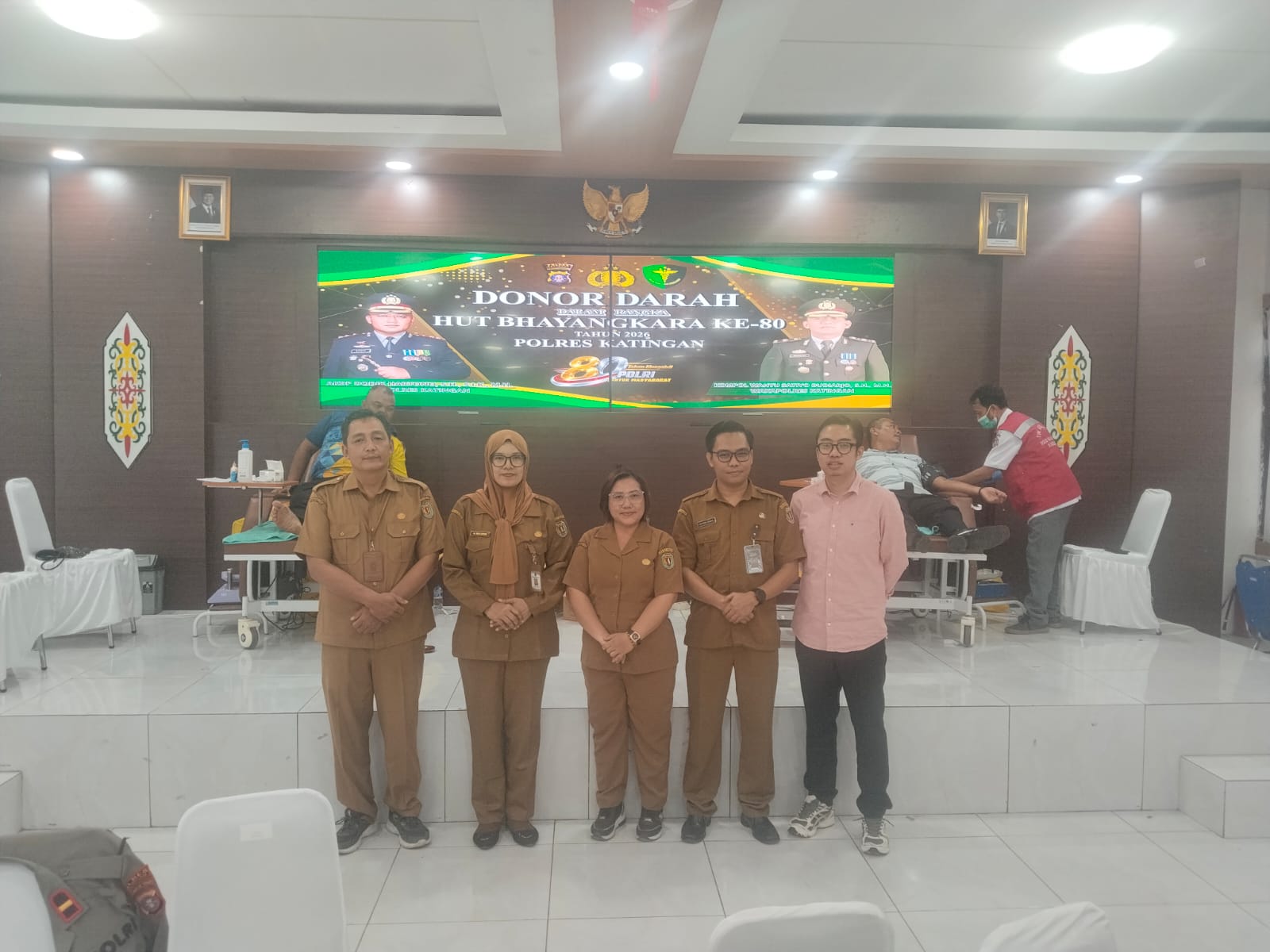 Peringati HUT Bhayangkara ke-80, RSUD Mas Amsyar Kasongan Ikut Sukseskan Donor Darah