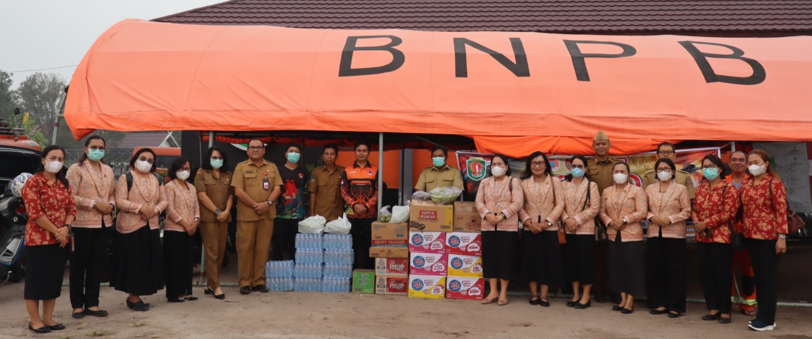 DWP KABUPATEN KATINGAN PEDULI, SALURKAN BANTUAN KE POSKO BPBD