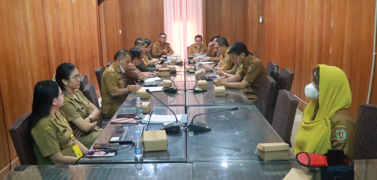 PEMKAB KATINGAN BAHAS JAM KERJA ASN SAAT BENCANA KABUT ASAP