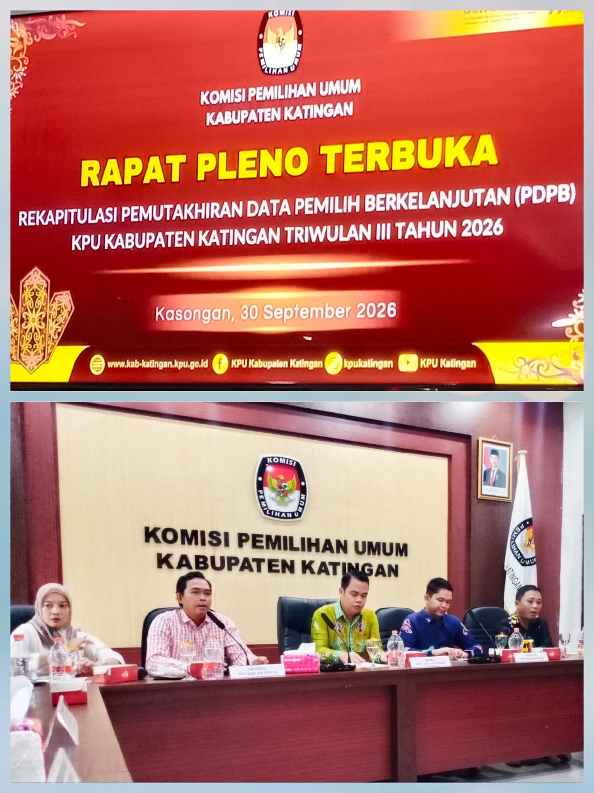 Kesbangpol Katingan Hadiri Rapat Pleno Terbuka PDPB Triwulan III Tahun 2026