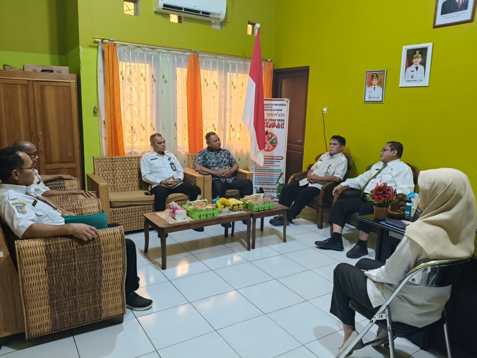 Perkuat Stabilitas Daerah, Kesbangpol Katingan Terima Kunjungan Kerja DPRD Kotim