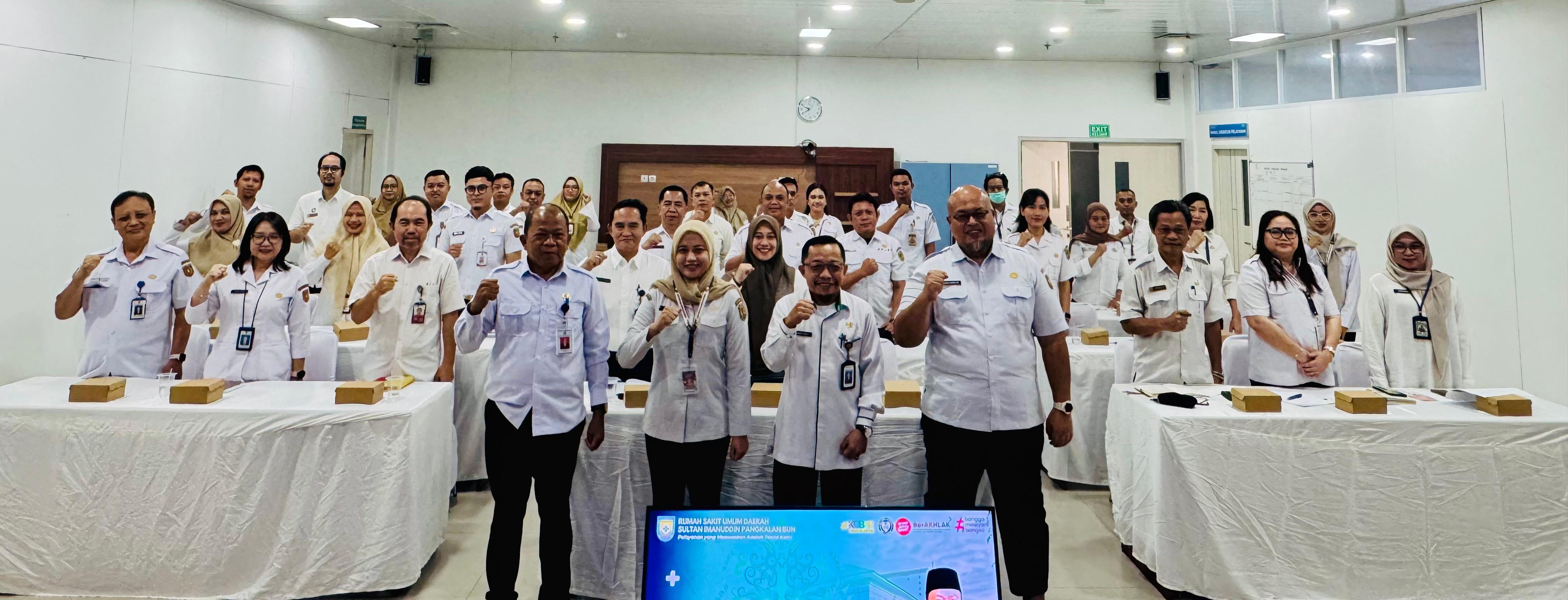 RSUD Mas Amsyar Kasongan Laksanakan Studi Pembangunan Zona Integritas WBK ke RSUD Sultan Immanudin Pangkalan Bun