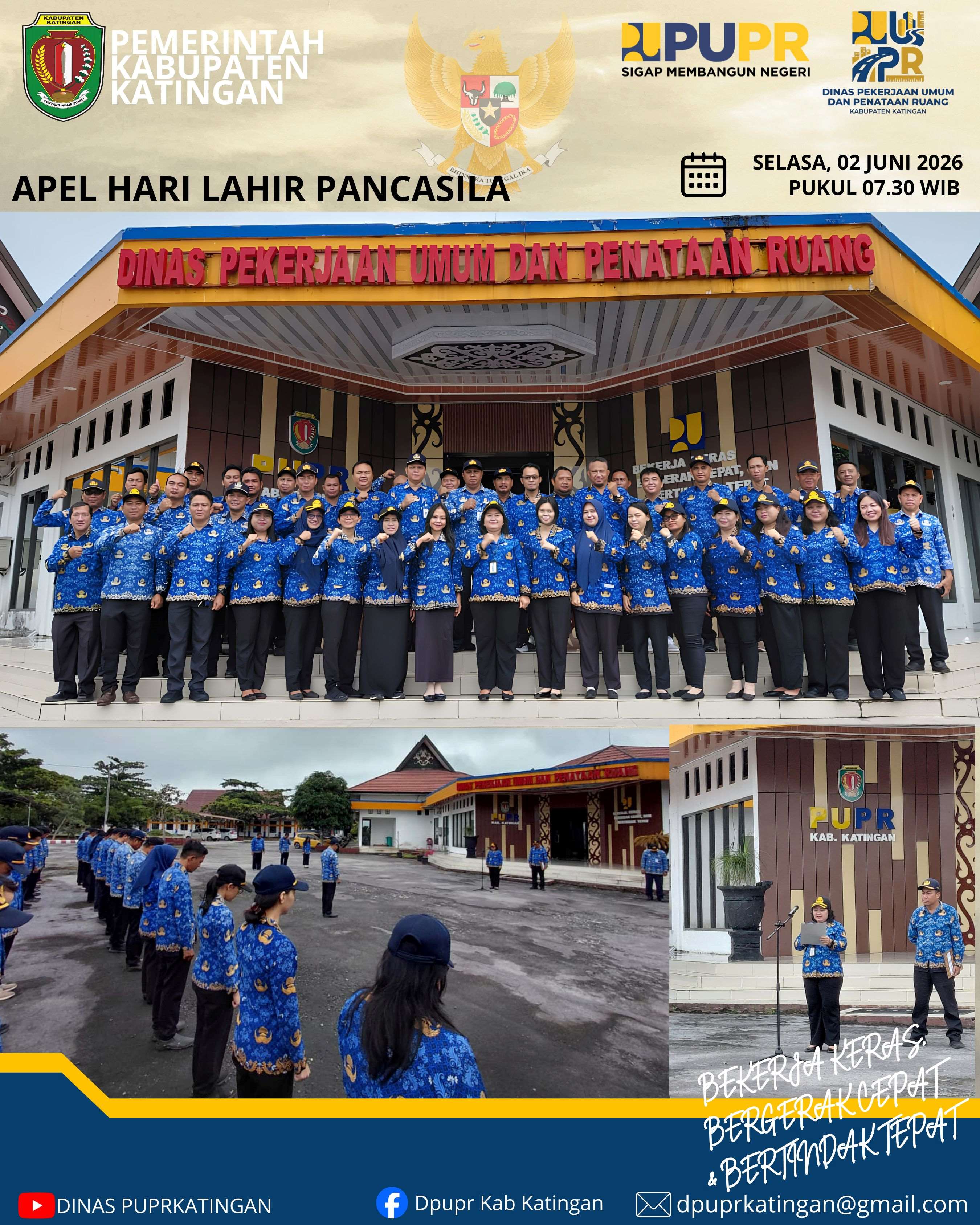 DPUPR Katingan Peringati Hari Lahir Pancasila Tahun 2026