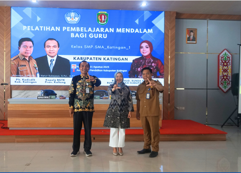 Bunda PAUD Kabupaten Katingan Buka Pelatihan Pembelajaran Mendalam Guru SMP/SMA